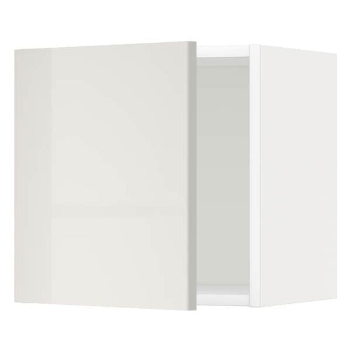 METOD - METOD Wall cabinet, white/Ringhult light grey, 40x40 cm