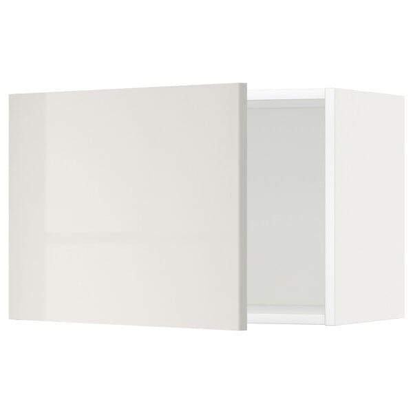 Ikea METOD - Wall cabinet, white/Ringhult light grey, 60x40 cm