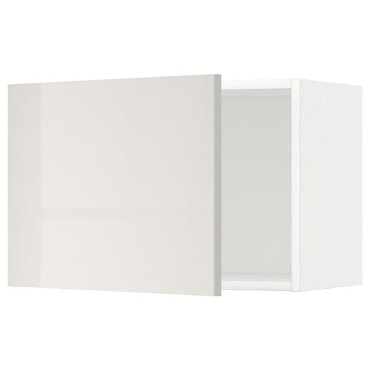 Ikea METOD - Wall cabinet, white/Ringhult light grey, 60x40 cm
