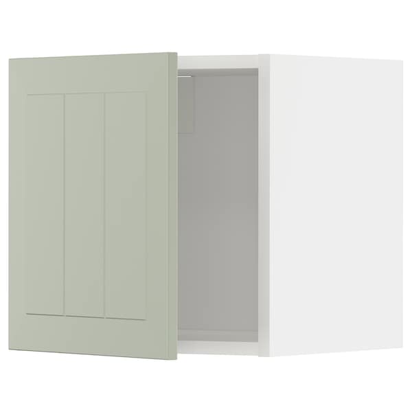 METOD - Wall cabinet, white/Stensund light green, 40x40 cm - best price from Maltashopper.com 79487022