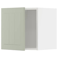 METOD wall cabinet, white/Stensund light green, 40x40 cm