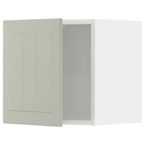 METOD - Wall cabinet, white/Stensund light green, 40x40 cm