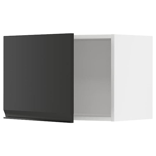 METOD - Wall cabinet, white/Upplöv matt anthracite , 60x40 cm