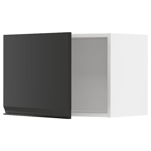 METOD - Wall cabinet, white/Upplöv matt anthracite , 60x40 cm