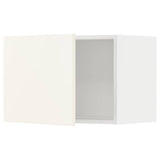 METOD wall cabinet, white/Vallstena white, 60x40 cm
