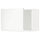 METOD wall cabinet, white/Voxtorp matt white, 60x40 cm