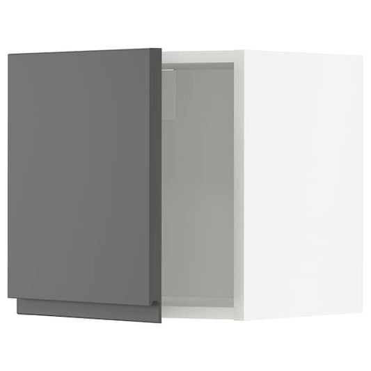 METOD - Wall cabinet, white/Voxtorp dark grey , 40x40 cm - best price from Maltashopper.com 49452241