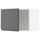 METOD - METOD Wall cabinet, white/Voxtorp dark grey, 60x40 cm