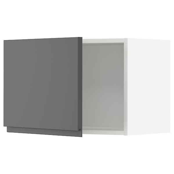 METOD - Wall cabinet, white/Voxtorp dark grey, 60x40 cm