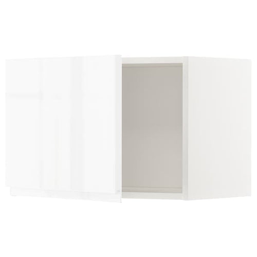 METOD - Wall cabinet, white/Voxtorp high-gloss/white, 60x40 cm