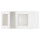 METOD - METOD Wall cabinet with 2 glass doors, white Enköping/white wood effect, 80x40 cm