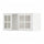 METOD - METOD Wall cabinet with 2 glass doors, white/Stensund white, 80x40 cm
