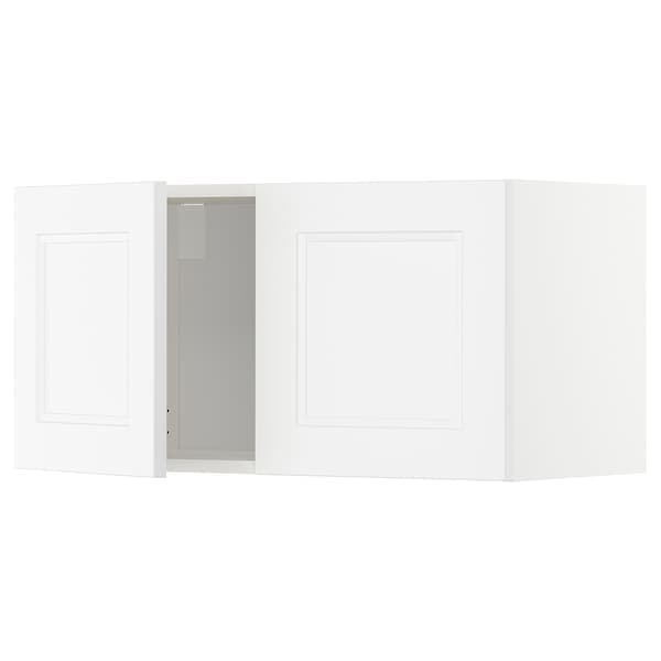 Ikea METOD - Wall cabinet with 2 doors, white/Axstad matt white, 80x40 cm