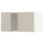METOD wall cabinet with 2 doors, white/Havstorp beige, 80x40 cm