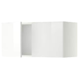 METOD wall cabinet with 2 doors, white/Ringhult white, 80x40 cm