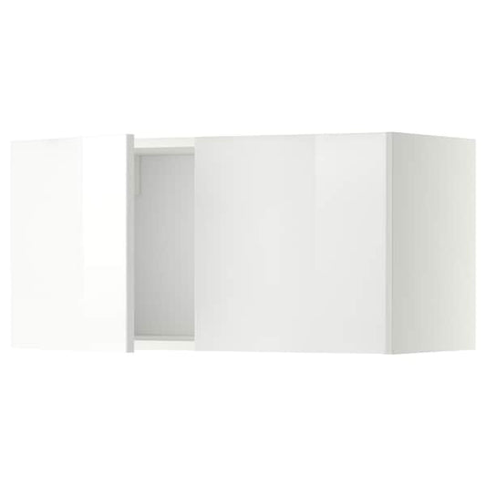 Ikea METOD - Wall cabinet with 2 doors, white/Ringhult white, 80x40 cm