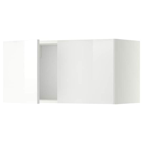 METOD - Wall cabinet with 2 doors, white/Ringhult white, 80x40 cm