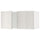 METOD wall cabinet with 2 doors, white/Ringhult light grey, 80x40 cm