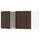 METOD - METOD Wall cabinet with 2 doors, white/Sinarp brown, 80x40 cm