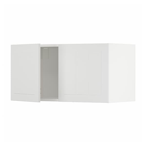 METOD - Wall cabinet with 2 doors, white/Stensund white, 80x40 cm - best price from Maltashopper.com 09457740