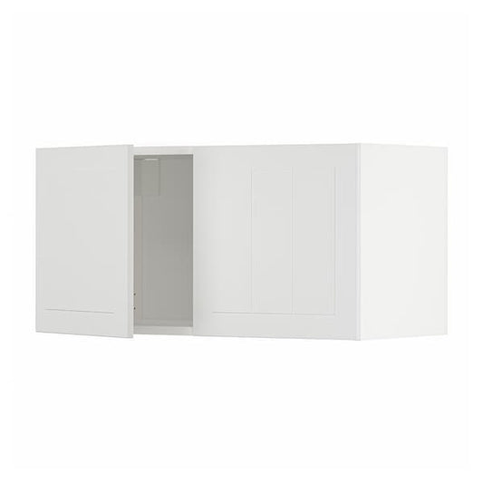 METOD - Wall cabinet with 2 doors, white/Stensund white, 80x40 cm - best price from Maltashopper.com 09457740