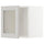METOD wall cabinet with glass door, white/Lerhyttan light grey, 40x40 cm