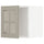 METOD wall cabinet with glass door, white/Stensund beige, 40x40 cm