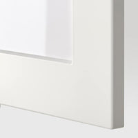 METOD - Wall cabinet with glass door, white/Stensund white, 40x40 cm - best price from Maltashopper.com 89469838
