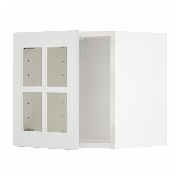 Ikea METOD - Wall cabinet with glass door, white/Stensund white, 40x40 cm