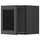 METOD - METOD Wall cabinet with glass door, black/Lerhyttan black stained, 40x40 cm