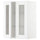 METOD wall cabinet w shelves/2 glass drs, white/Axstad matt white, 60x80 cm