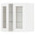 METOD - METOD Wall cabinet w shelves/2 glass drs, white Enköping/white wood effect, 60x60 cm