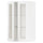 METOD - METOD Wall cabinet w shelves/2 glass drs, white Enköping/white wood effect, 60x100 cm