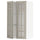 METOD - METOD Wall cabinet w shelves/2 glass drs, white/Stensund beige, 60x100 cm