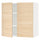 METOD - METOD Wall cabinet with shelves/2 doors, white/Askersund light ash effect, 80x80 cm