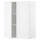METOD wall cabinet with shelves/2 doors, white/Axstad matt white, 80x100 cm