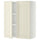 METOD wall cabinet with shelves/2 doors, white/Bodbyn off-white, 80x100 cm