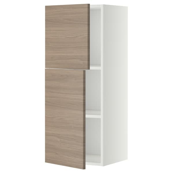 METOD - Wall unit with shelves/2 doors , 40x100 cm - best price from Maltashopper.com 29464933