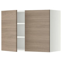 METOD - Wall unit with shelves/2 doors , 80x60 cm - best price from Maltashopper.com 19468757