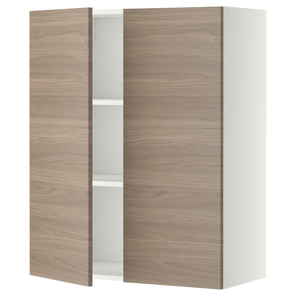 METOD - Wall unit with shelves/2 doors , 80x100 cm