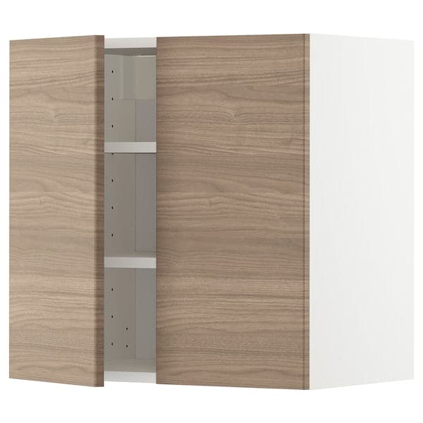 METOD - Wall unit with shelves/2 doors , 60x60 cm
