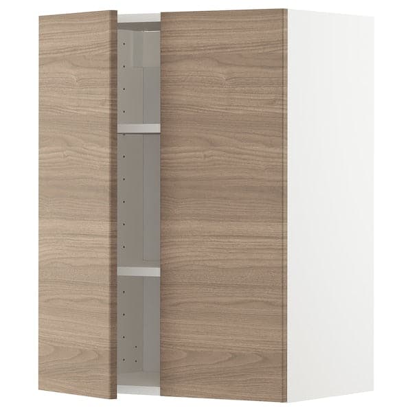 METOD - Wall unit with shelves/2 doors , 60x80 cm - best price from Maltashopper.com 69454753
