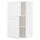 METOD wall cabinet with shelves/2 doors, white Enköping/white wood effect, 60x100 cm