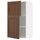 METOD - METOD Wall cabinet with shelves/2 doors, white Enköping/brown walnut effect, 60x100 cm