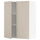 METOD wall cabinet with shelves/2 doors, white/Havstorp beige, 80x100 cm