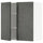 METOD wall cabinet with shelves/2 doors, white/Kalhyttan dark grey concrete effect, 80.0x80.0x38.6 cm