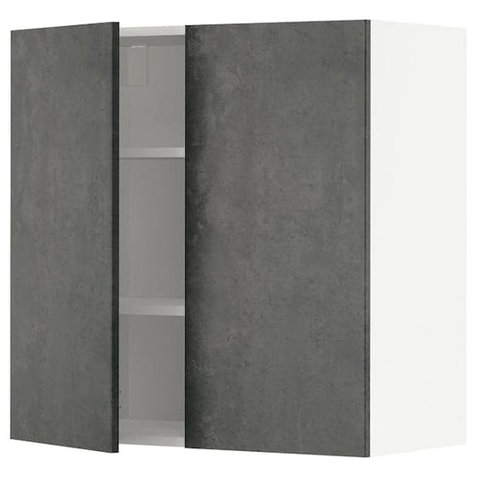 Ikea METOD - Wall unit with shelves/2 doors , 80x80 cm
