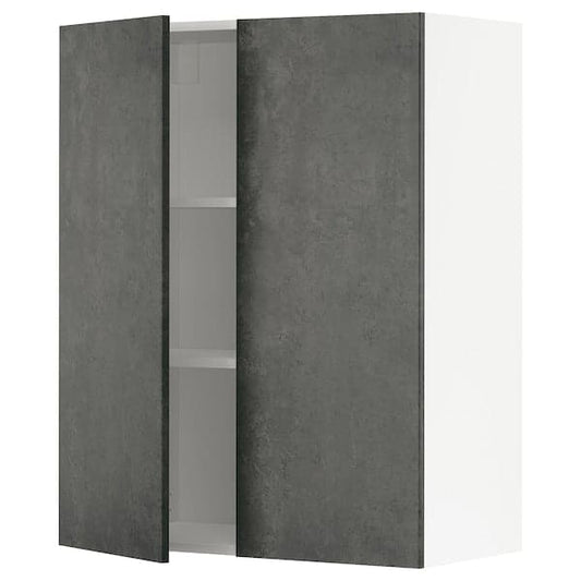 Ikea METOD - Wall unit with shelves/2 doors , 80x100 cm