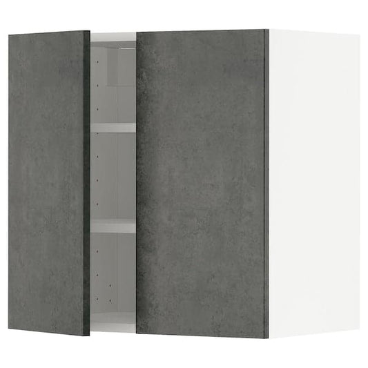 Ikea METOD - Wall unit with shelves/2 doors , 60x60 cm