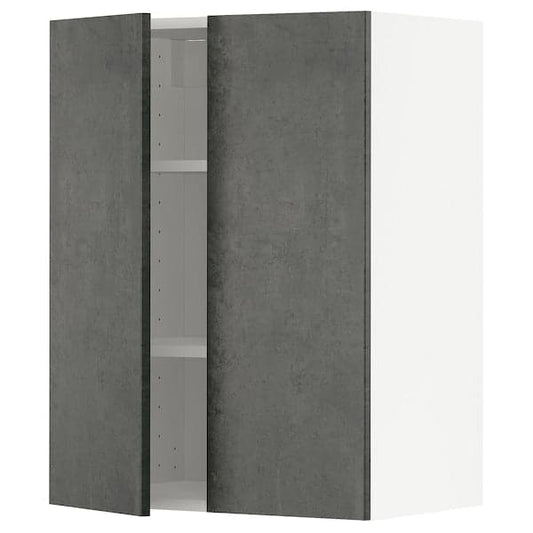 Ikea METOD - Wall unit with shelves/2 doors , 60x80 cm